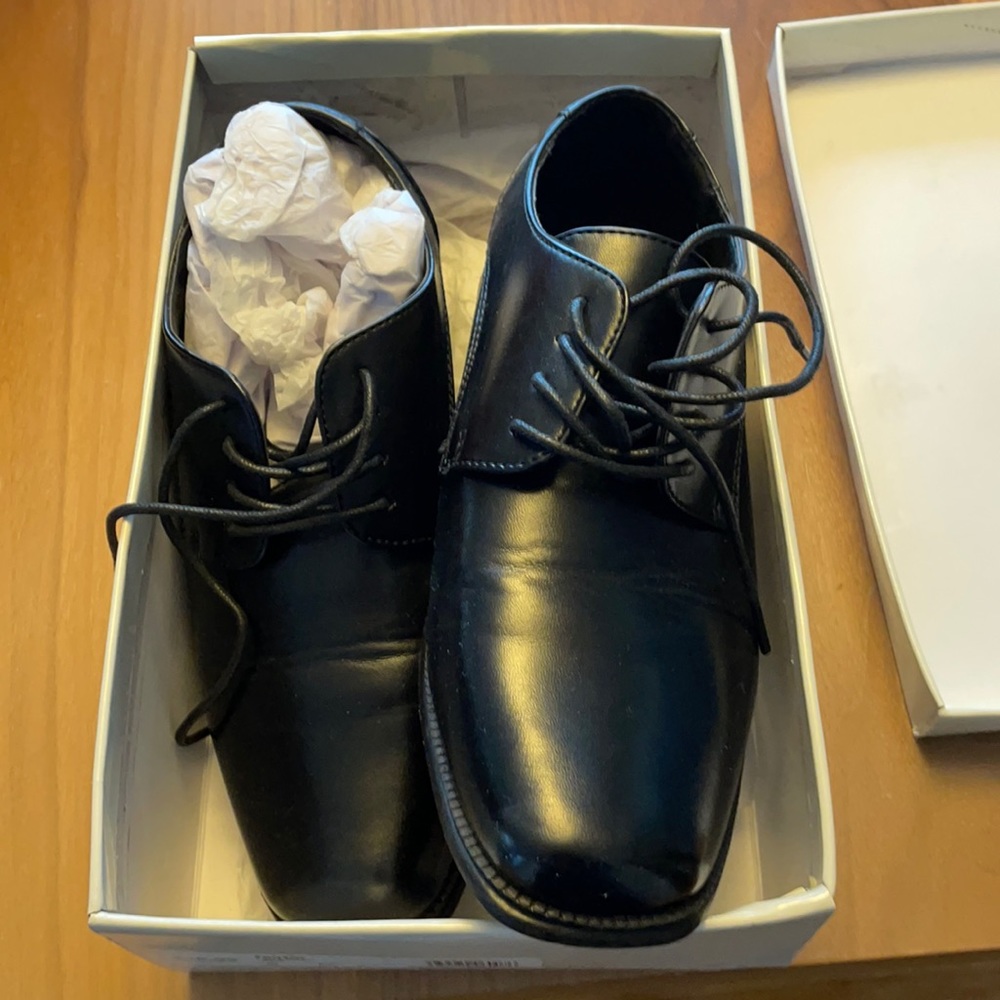 Boys black shoes
